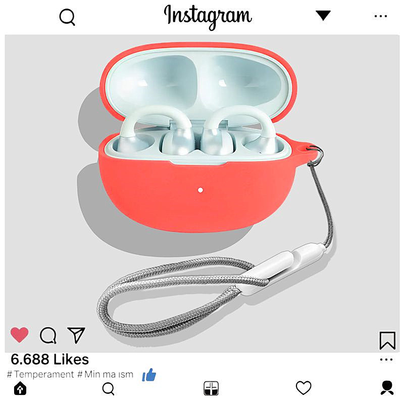 适用于漫步者X Clip耳夹式蓝牙耳机保护壳漫步者Comfo Clip耳机壳漫步者Comfo Clip Q一体式简约纯色硅胶软壳