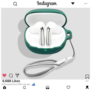 适用QCY MeloBuds N60主动降噪蓝牙耳机保护壳QCY MeloBuds N60耳机壳简约纯色一体式防摔硅胶软壳