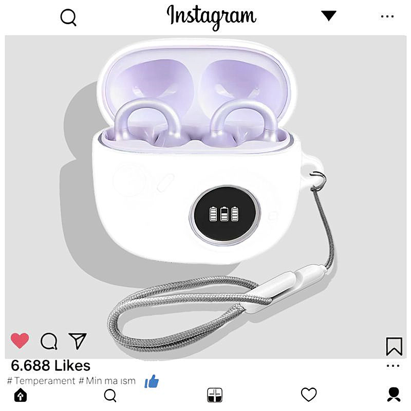 漫步者拍拍耳夹式保护壳适用漫步者花再 拍拍耳夹式蓝牙耳机保护套漫步者拍拍耳机壳简约纯色防摔硅胶软壳