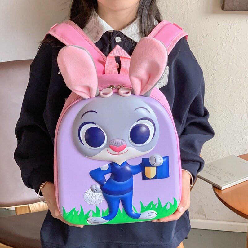 新款儿童书包疯狂动物城幼儿园书包可爱卡通朱迪尼克外贸儿童背包
