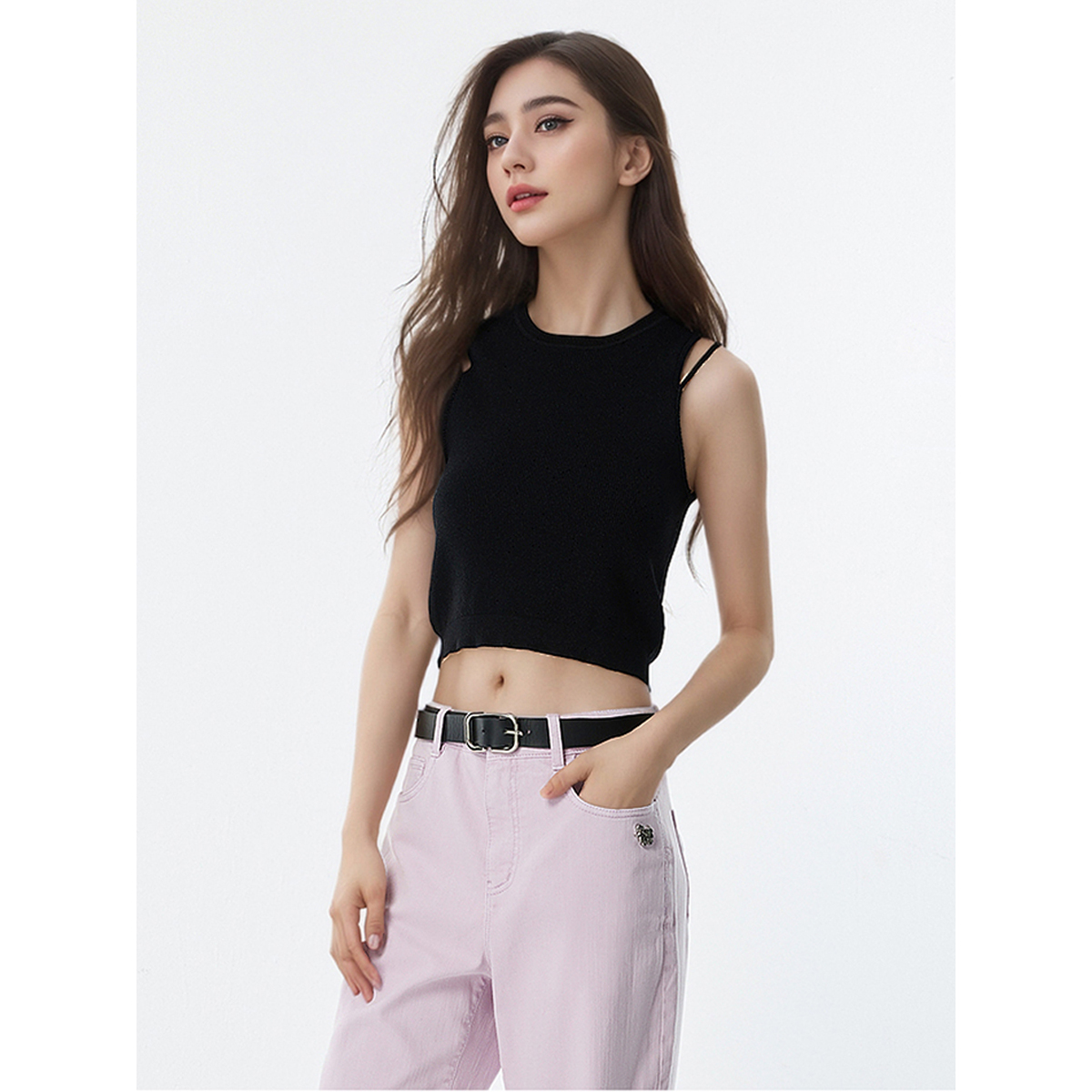 OHD&ONE设计感打底针织衫背心