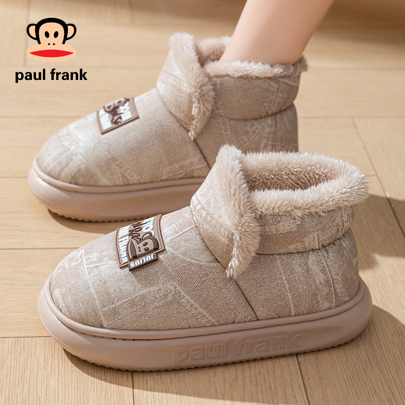 大嘴猴棉鞋女士包跟2025秋冬季加厚保暖情侣款棉拖鞋女月子鞋高帮