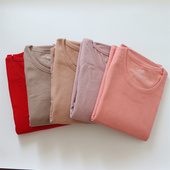 舒感女内衣圆领薄绒加厚雪莲养肤发热打底秋衣秋裤 38361 保暖套装