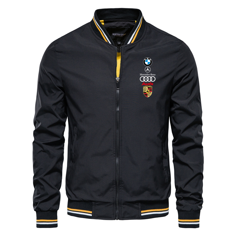 小领飞行夹克商务棒球服男式休闲