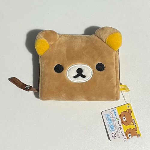 日系可爱Rilakkuma轻松熊经典款零钱包卡包短款钱包毛绒收纳包