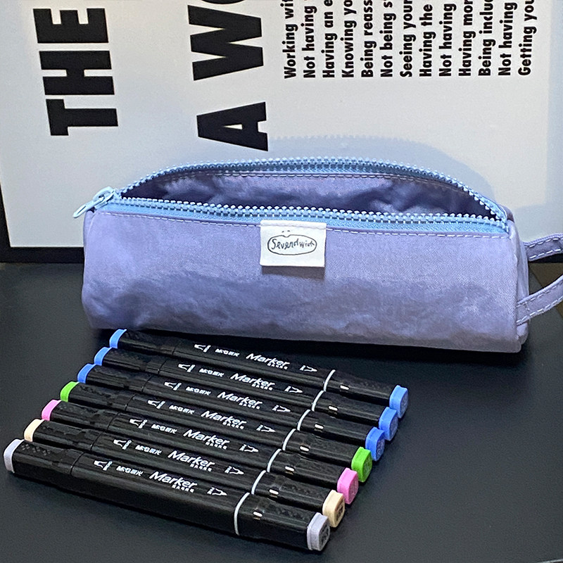 sevenwich七明治日系可爱卡通初高中大学生大容量创意简约笔袋ins
