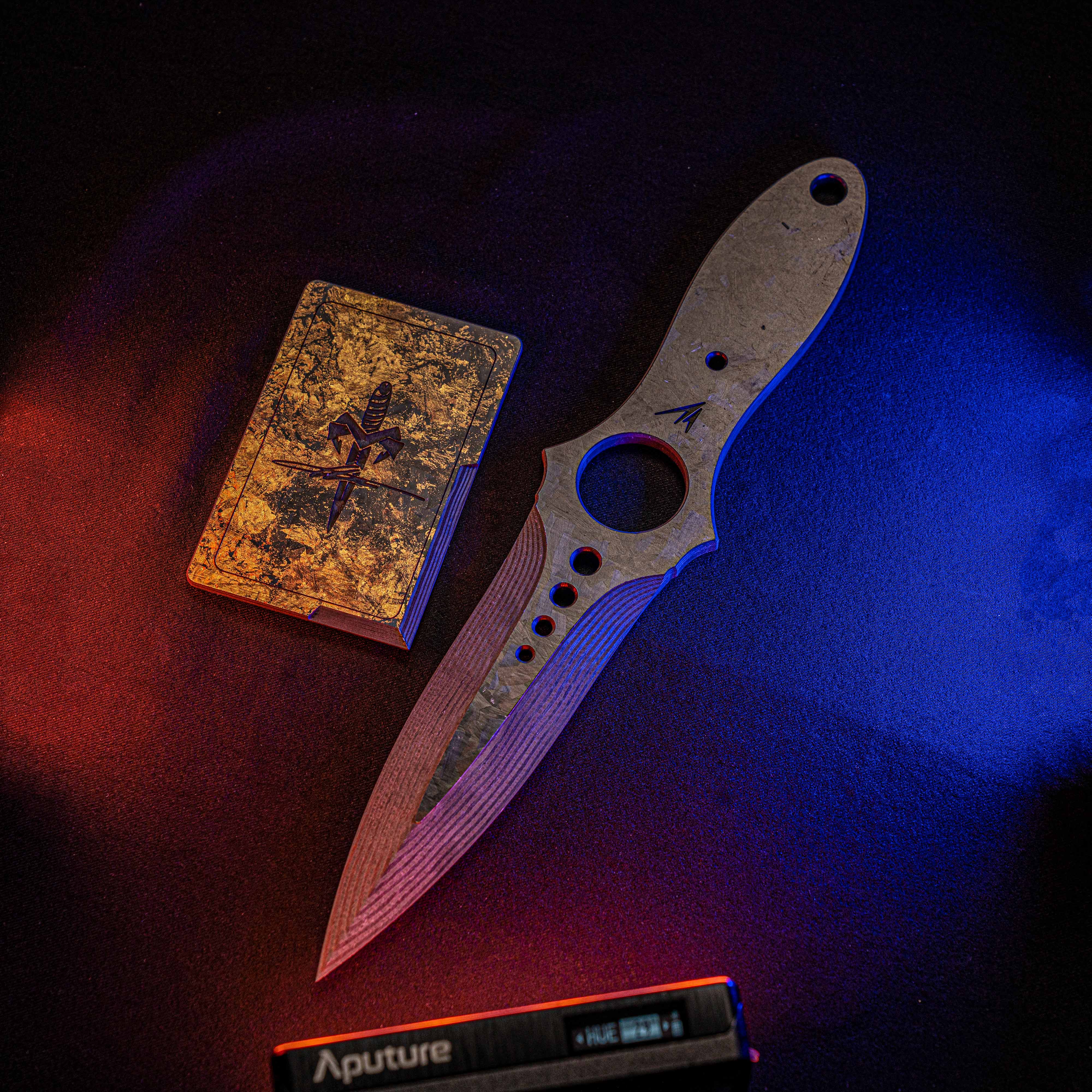 WEAVER织巢鸟 骷髅 碳纤维训练模型刀