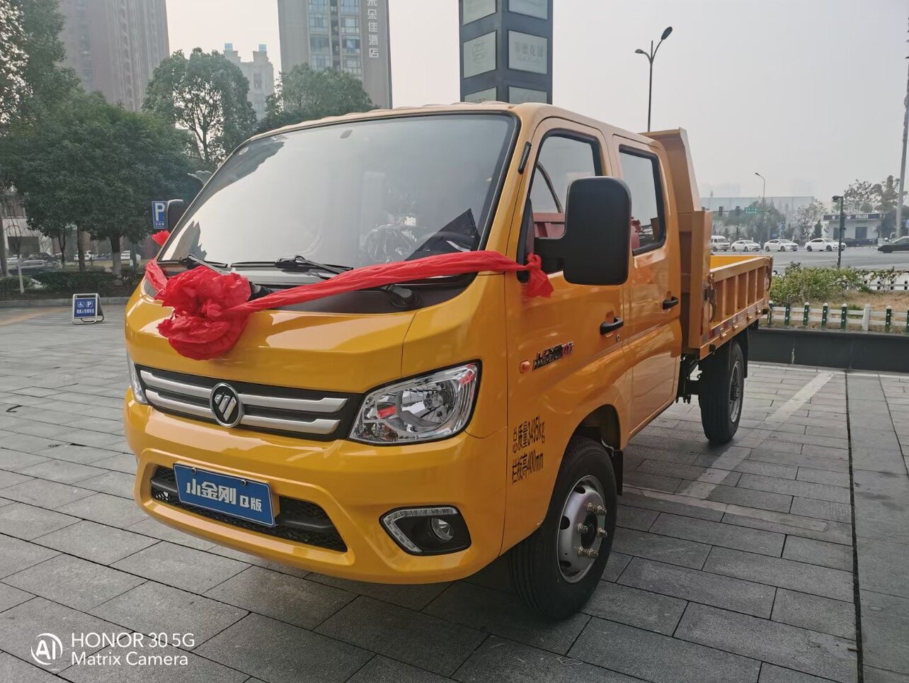 福田瑞沃蓝牌国六小金刚q版双排自卸式垃圾车定金