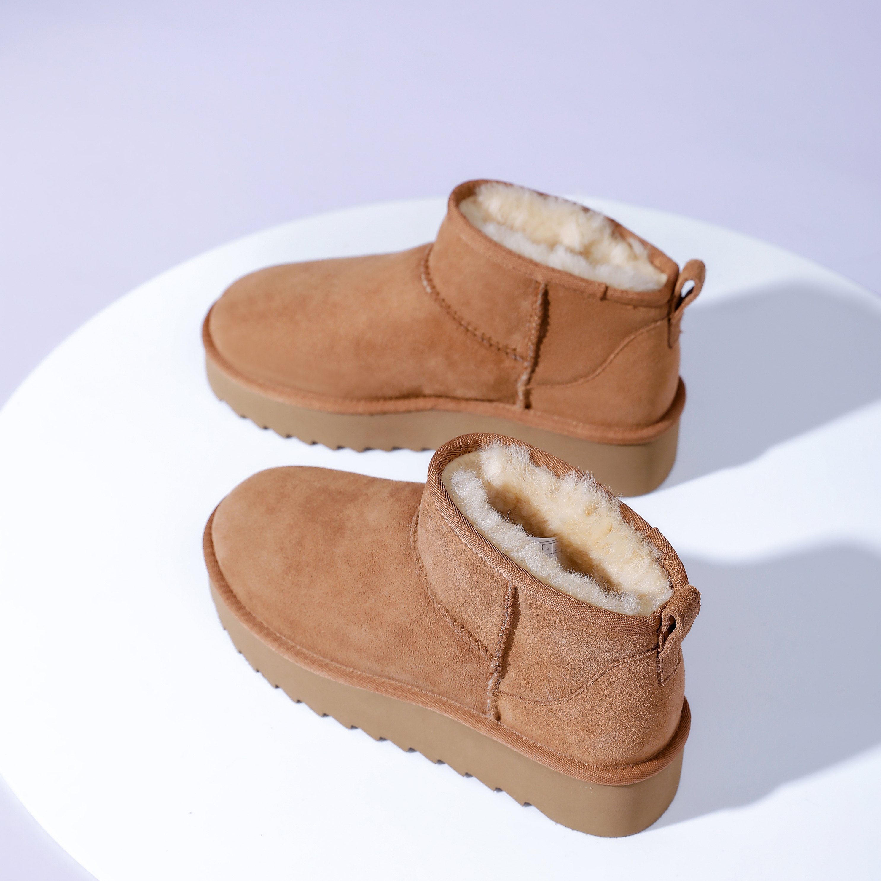 wood雪地靴秋冬保暖女鞋