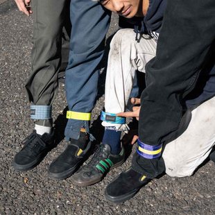 带 骑行束裤 绑腿带 耐用尼龙 多色可选 BLUE 彩色 LUG日本代购