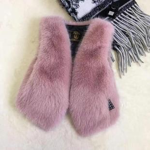 韩国狐狸毛马甲仿皮草女短款显瘦貉子毛背心坎肩秋冬新款皮毛一体