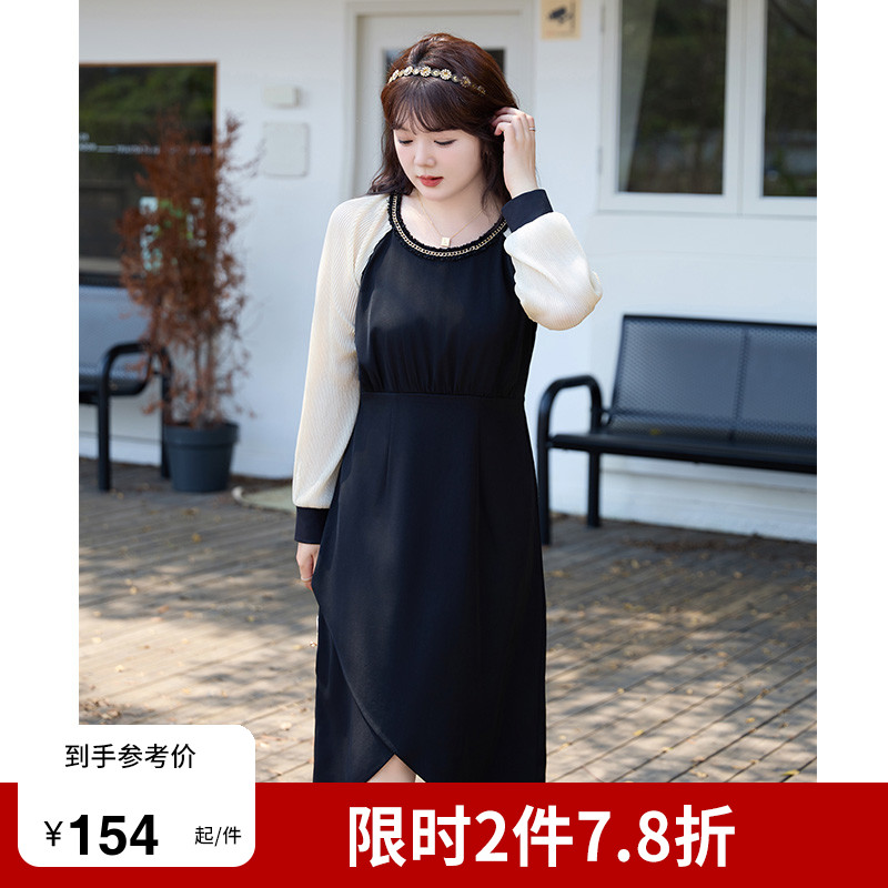 显瘦    气质   大码连衣裙