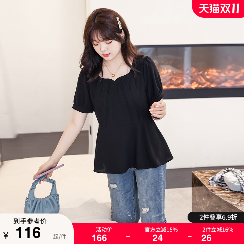 绮娑大码女装胖mm上衣