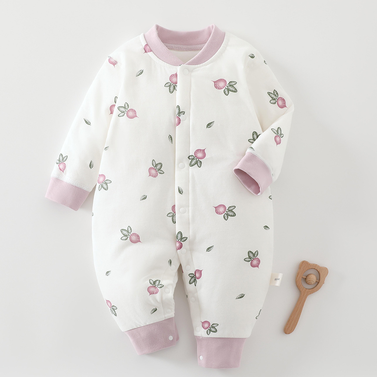 40克婴儿连体衣薄棉服睡衣外出服