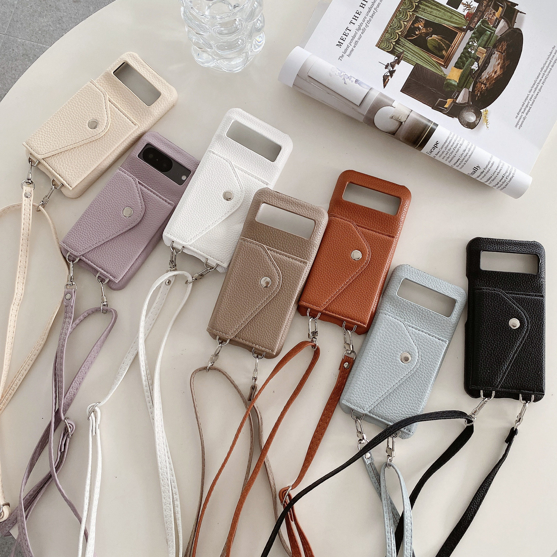 谷歌9斜挎挂绳零钱插卡包适用谷歌pixel8手机壳pixel8pro保护套Googlepixel7pro壳7a/6a手机壳pixel6pro