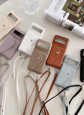 谷歌9斜挎挂绳零钱插卡包适用谷歌pixel8手机壳pixel8pro保护套Googlepixel7pro壳7a/6a手机壳pixel6pro