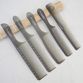 理发店发型师剪发推边超薄男发梳子美发平头男士 手柄苹果梳防静电