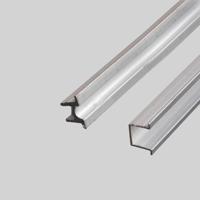 衣柜移门轨道橱柜门推拉门滑槽导轨轨道吊滑滑轮上下导轨滑轨