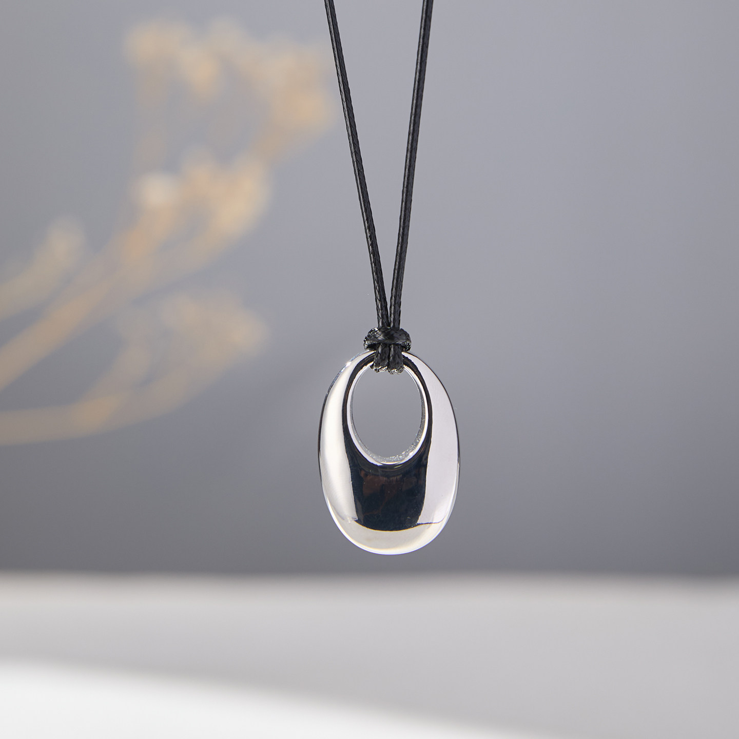 【平安如意】简约ins风银色平安扣吊坠女项链高品高质长款毛衣链