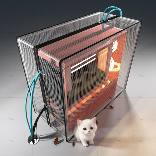 电脑主机防蟑螂防猫毛防狗毛防尘