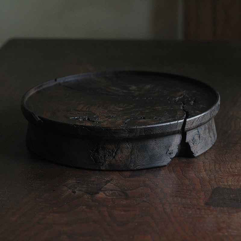 合行序 售罄 高脚茶台 乌木手工木旋 作家器 自然侘寂