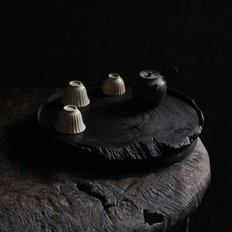 合行研物 茶台 茶盘 大号 乌木  侘寂 自然残缺美