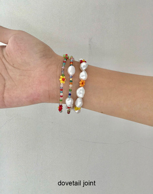 女天然珍珠小众可爱串珠手串