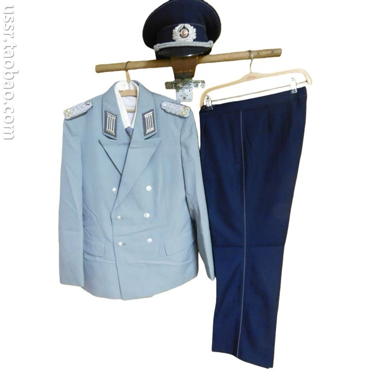 保真 1980年代 东德司法惩戒执行部门中校制式礼仪制服 全一套