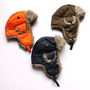 外贸原单男士帽子冬季护耳帽 仿皮草雷锋帽防风保暖抓绒帽子厚m女