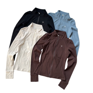 运动外套女秋冬专业健身上衣加绒保暖显瘦长袖户外训练速干跑步服