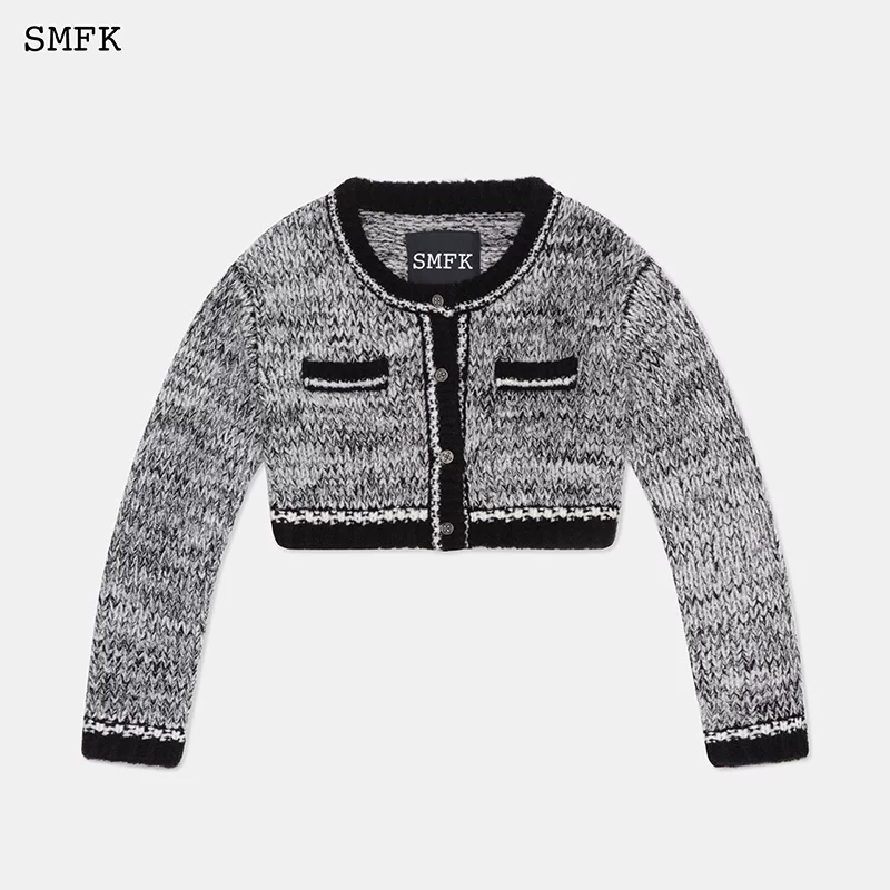 Куртка весенняя с длинным рукавом, стиль Chanel, 2023
