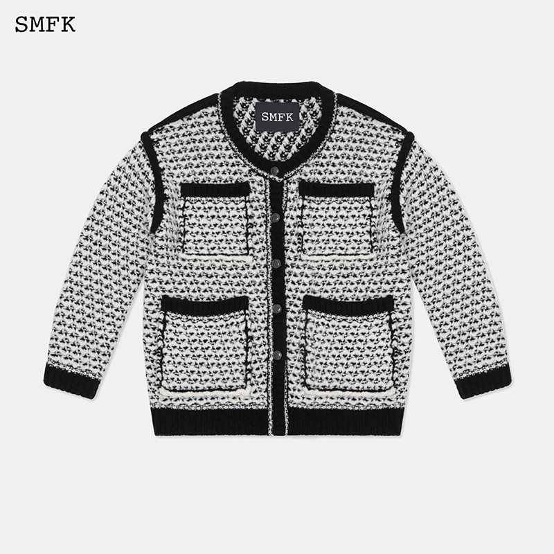 Куртка весенняя с длинным рукавом, стиль Chanel, 2023