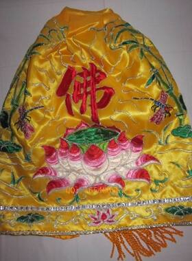 佛像披风佛袍 佛衣观音菩萨莲花披风神衣佛披风竹衣台湾手艺36cm