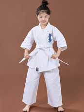 Форма для каратэ 极真会空手道服比赛服训练服帆布涤棉全棉极真会道服 儿童男女
