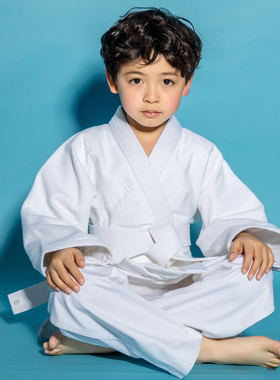 柔道服加厚标准男女纯棉柔道服装新手儿童成人蓝白色比赛衣服热卖