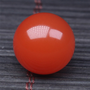 川料凉山南红玛瑙 无裂原矿樱桃红柿子红单珠配饰吊坠小挂件 15mm