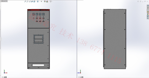 solidWorks与CAD柜体及壳体配电柜配电箱钣金生产图  GCS 标准型