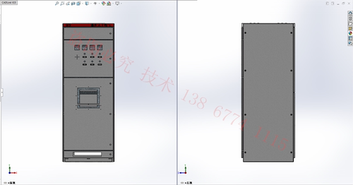solidWorks与CAD柜体及壳体配电柜配电箱钣金生产图  GCS 经济型