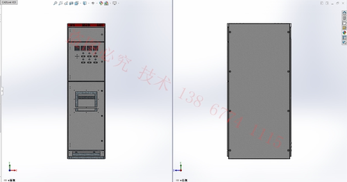 solidWorks与CAD柜体及壳体配电柜配电箱钣金生产图 GCS 经济型