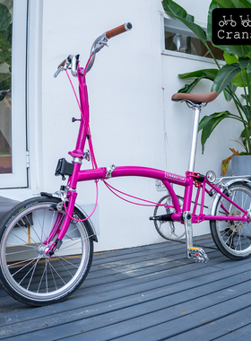 CRANSTON R9 Max 莓果红 9速16寸城市青春轻便便携小布折叠自行车