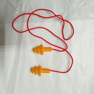 硅胶耳塞带绳防噪音耳塞睡眠护耳器包邮1270款煤矿隔音耳塞正品