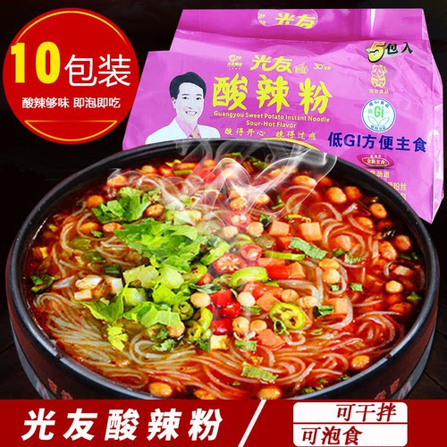 光友粉丝酸辣粉105g*5袋速食方便粉丝四川特产方便粉条细粉丝 - 封面