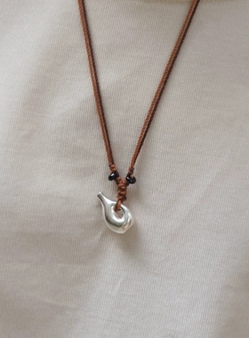 升级版游牧小酒壶吊坠项链日系小众民族风设计26新款毛衣链Ensage