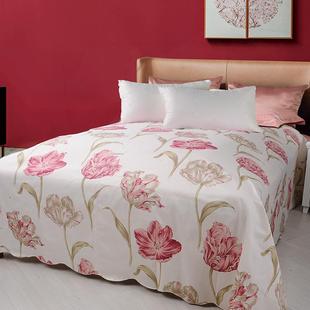 古城春色 上海纯棉床单丝光棉传统工艺全棉加厚棉布怀旧被单 绽放