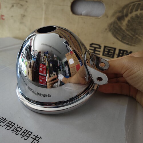 雾灯壳 不锈钢玻璃面密封圆灯壳 改装加装通用灯壳
