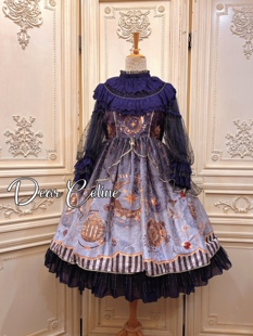 DearCeline 砂计时系列渐变色华丽款洛丽塔lolita连衣裙 sample