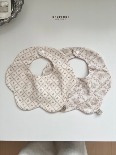 upupfour｜100%韩国进口纯棉新生婴儿宝宝口水巾宝宝围兜围嘴