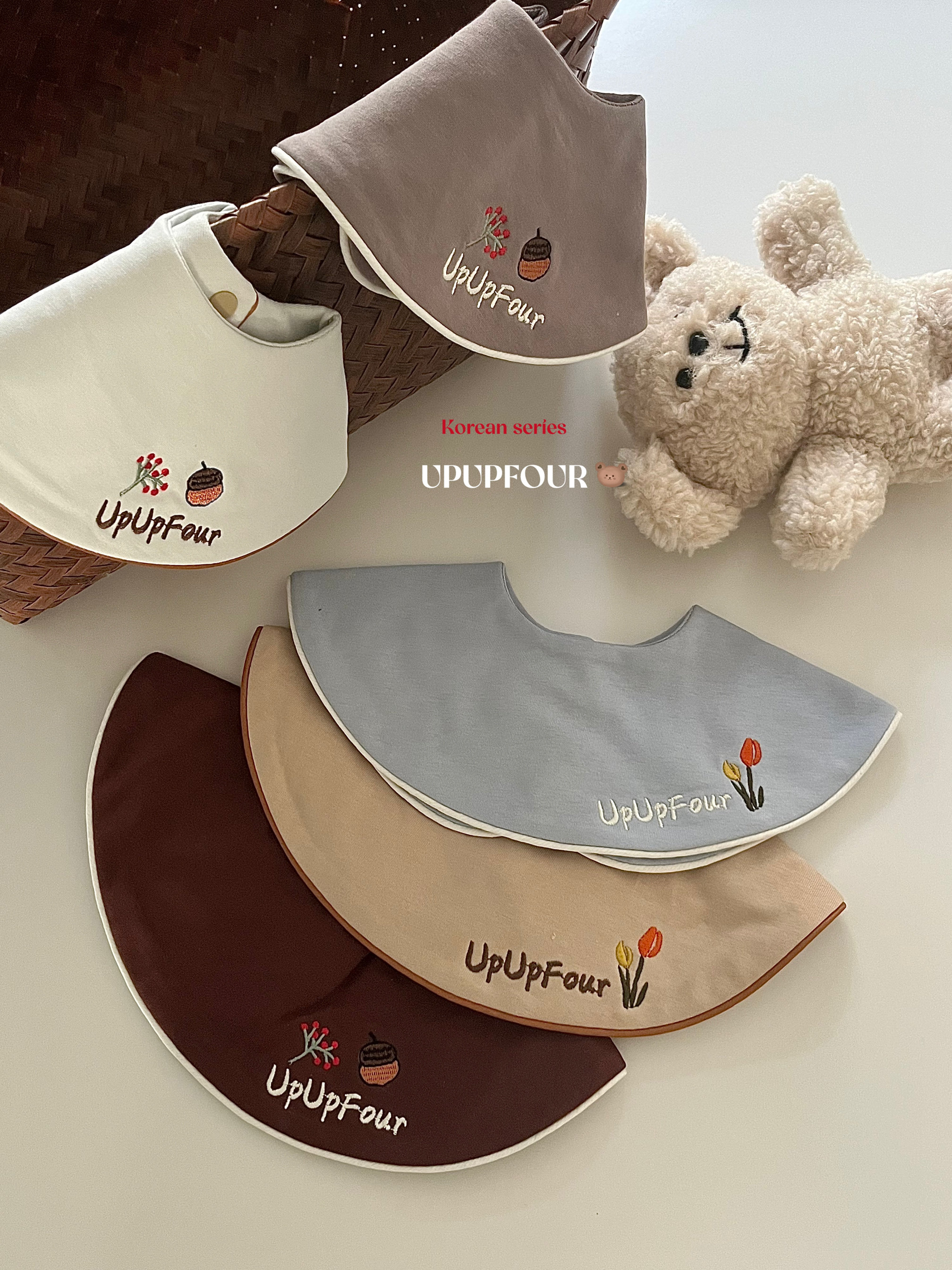 upupfour｜高定100%韩国进口纯棉新生婴儿宝宝口水巾宝宝围兜围嘴,婴童用品,口水巾,淘宝优惠券,粉丝福利购,淘宝优惠卷