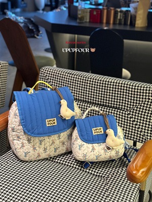 upupfour树下童年｜原创自制韩国多功能纯棉绗缝刺绣妈咪包亲子包