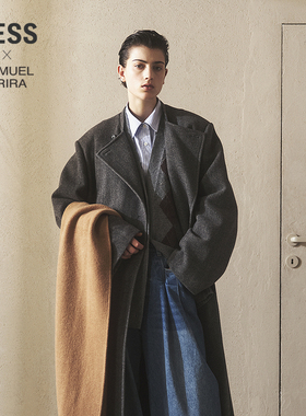 【商场同款/SAMUEL系列】LESS2025冬新款绵羊毛呢大衣女2PB818820